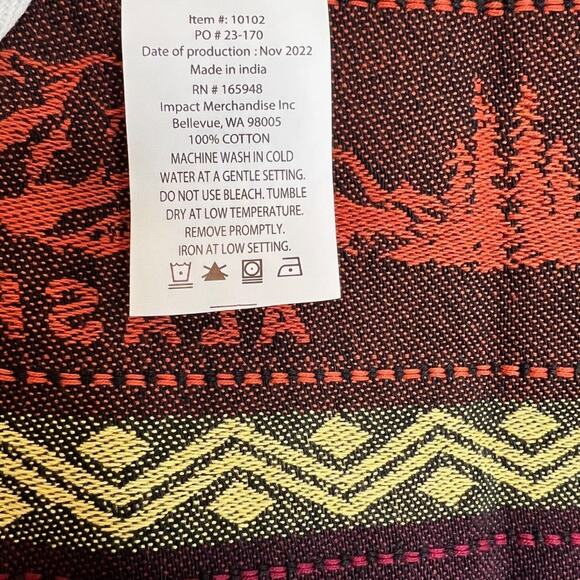 Alaska Wildlife Cotton Dishtowel 28 x 17 Bears Moose Mountains Cabin Lodge Decor - Picture 5 of 5